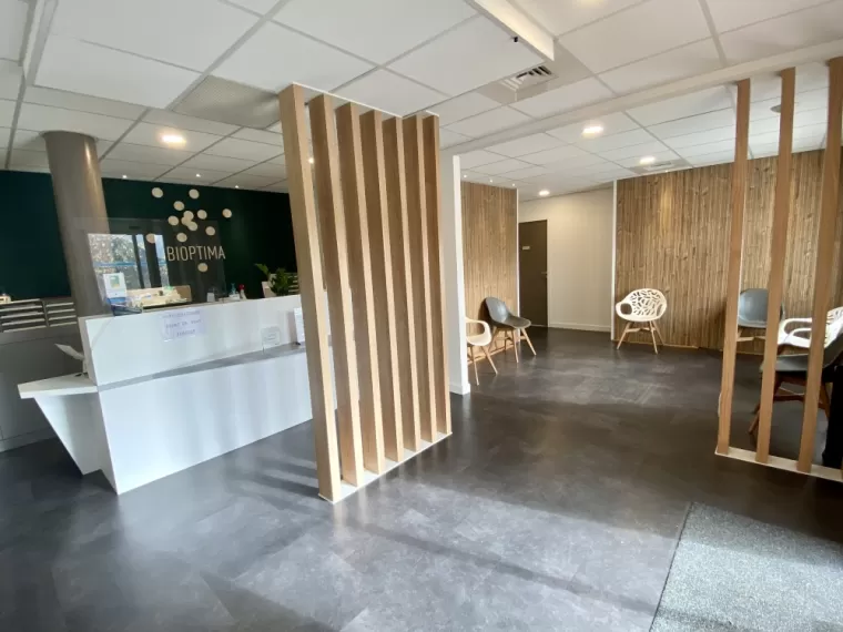 Accueil d’un laboratoire d’analyse